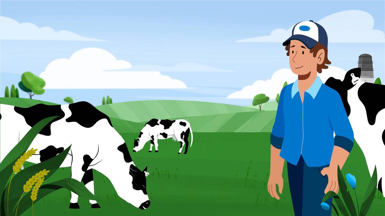 Dairy Farmers of Canada final animated frame, panel 1